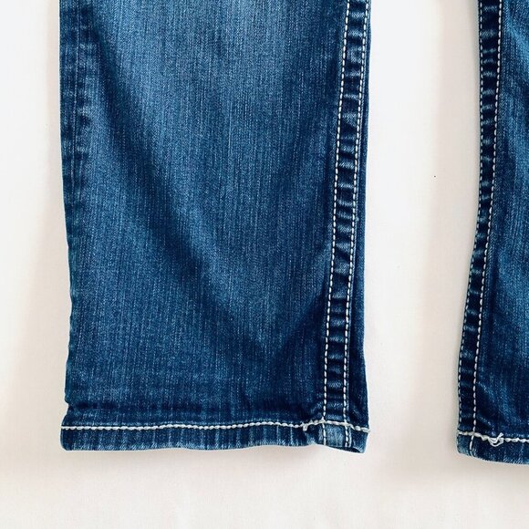 BKE Harper crop jeans Womens size 30 straight leg mid rise designer denim - Picture 5 of 12